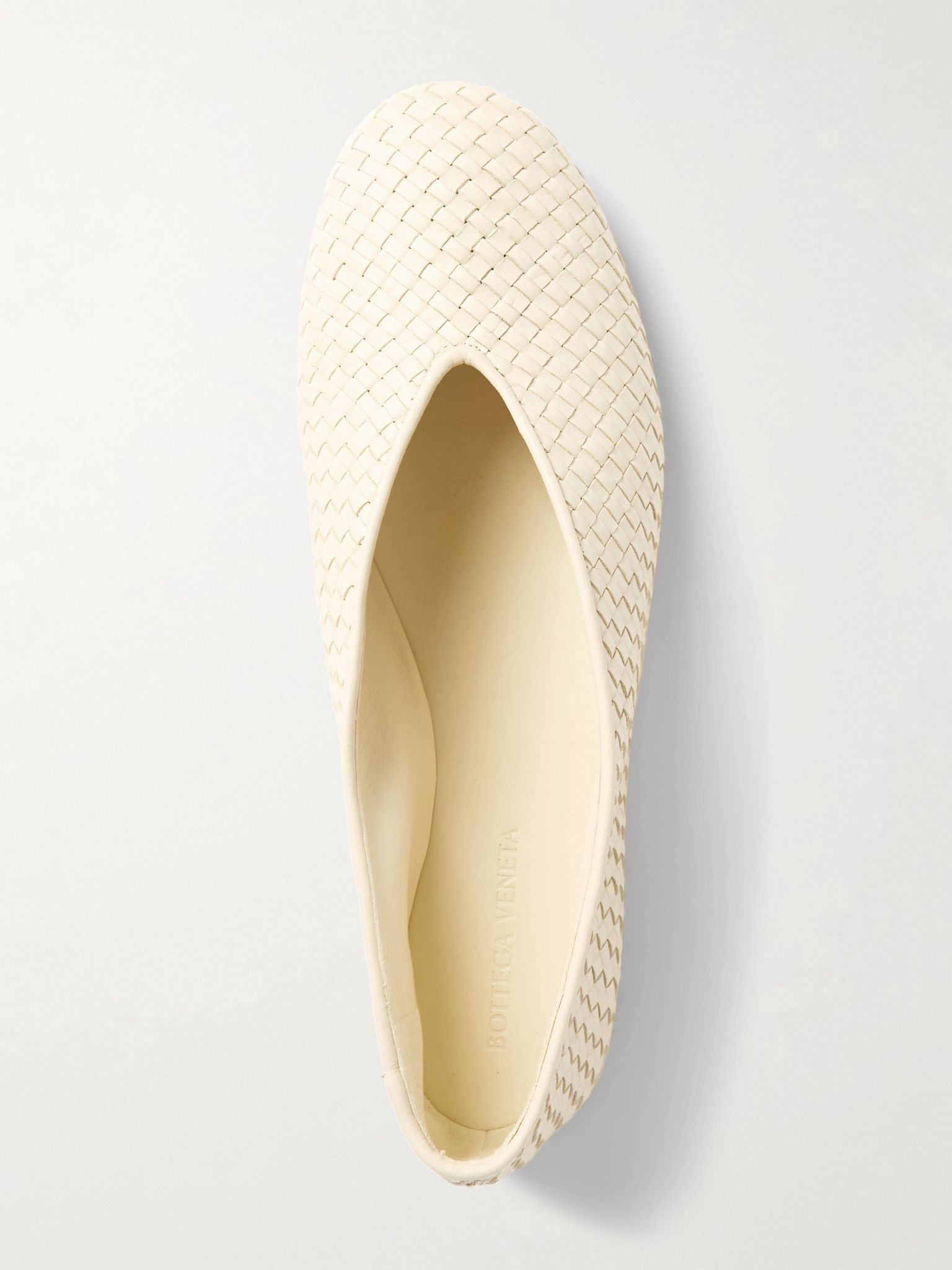 Intrecciato leather ballet flats White - 5