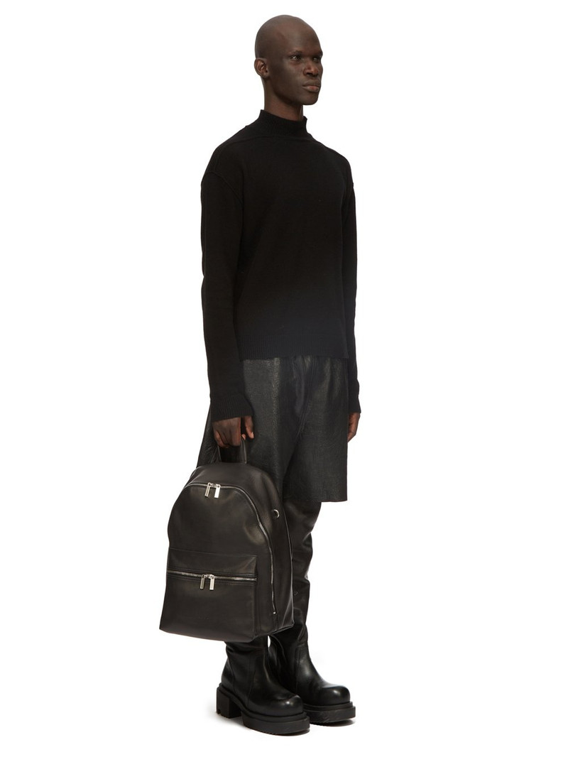 Black Porterville Leather Backpack 6