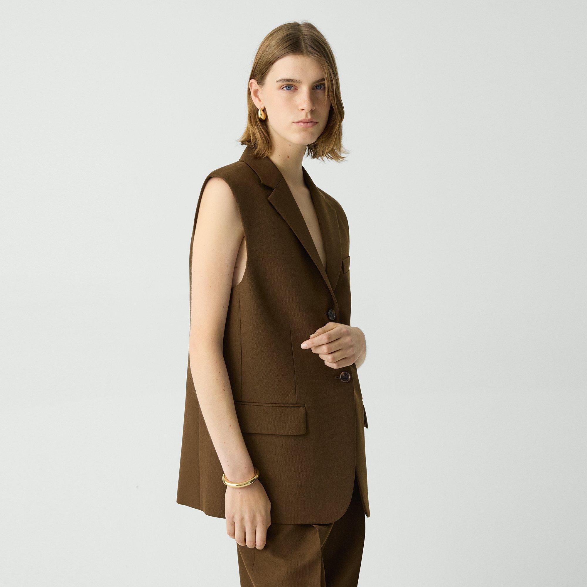 Oversized Vest in Wool-Blend - 3