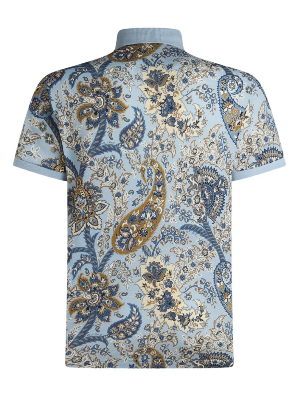 floral paisley print polo shirt - 6