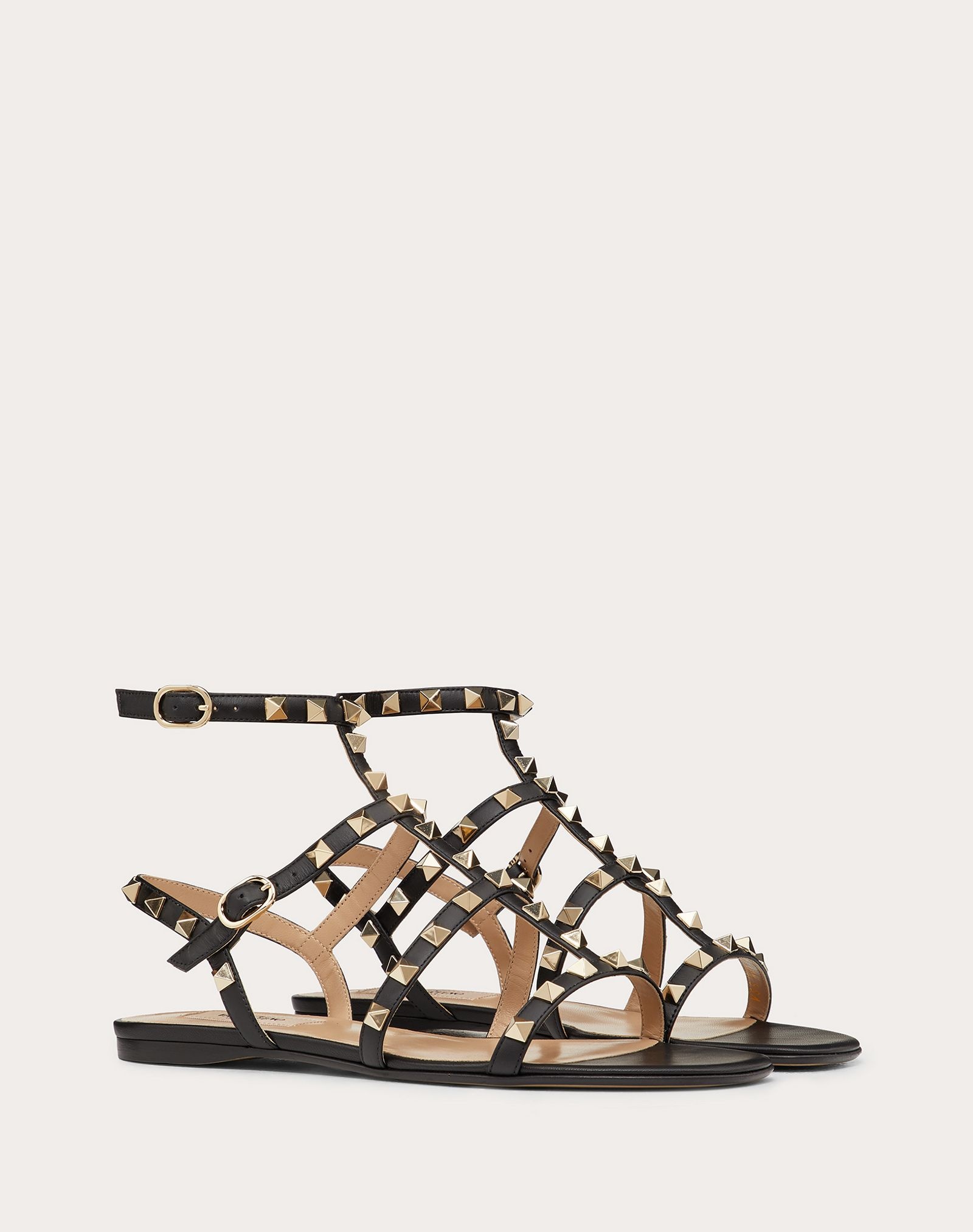 Patent Cage Rockstud Flat Sandal - 2