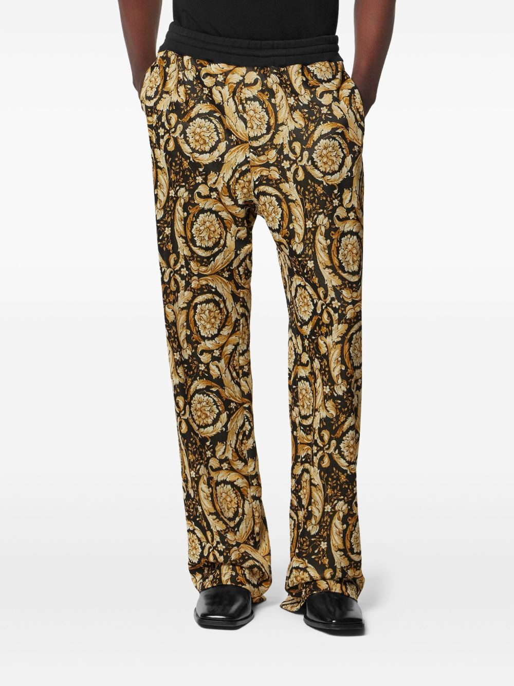 Barocco jacquard track pants - 3