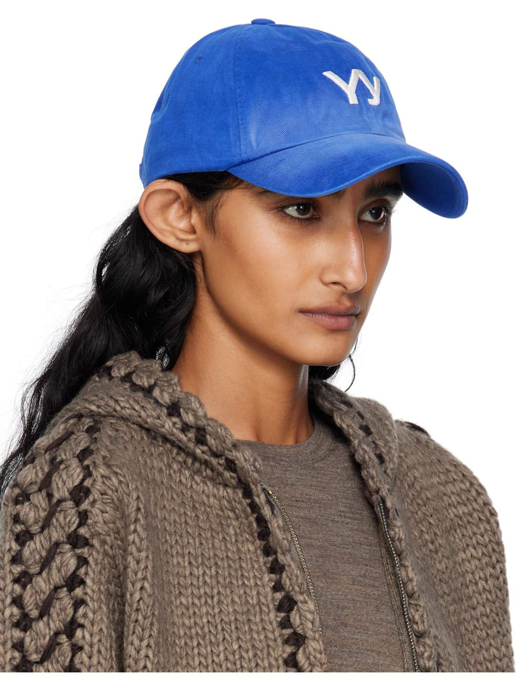 Blue 'Yy' Gradient Ball Cap - 2