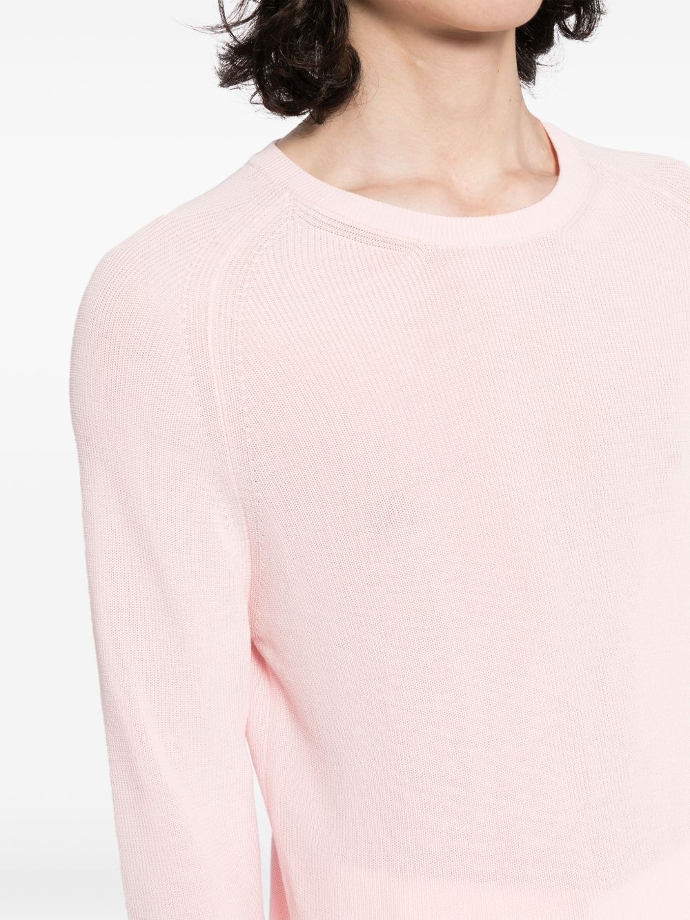 crew-neck cotton jumper - 5