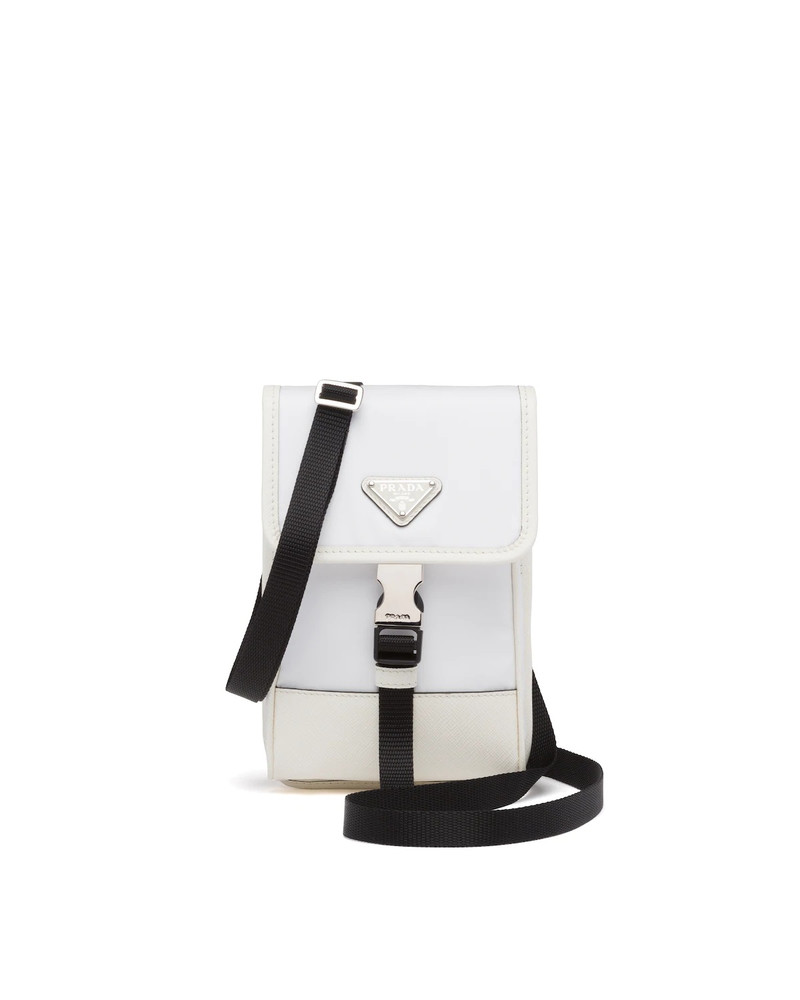 Nylon and Saffiano Leather Smartphone Case 1