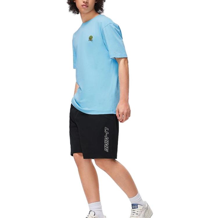 Li-Ning Small Tree Graphic T-shirt 'Light Blue' AHST183-3 - 4