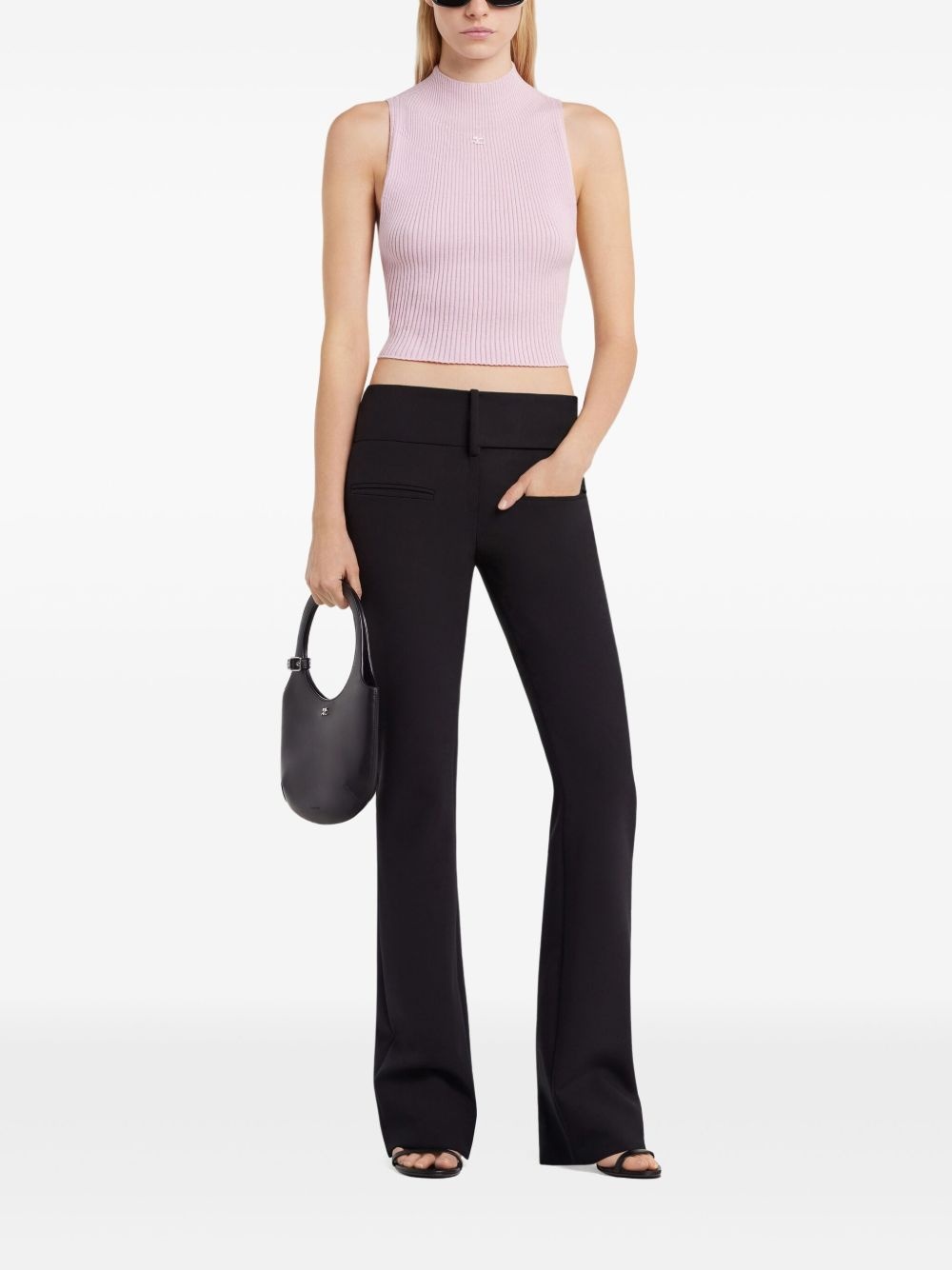 mock-neck tank top - 2