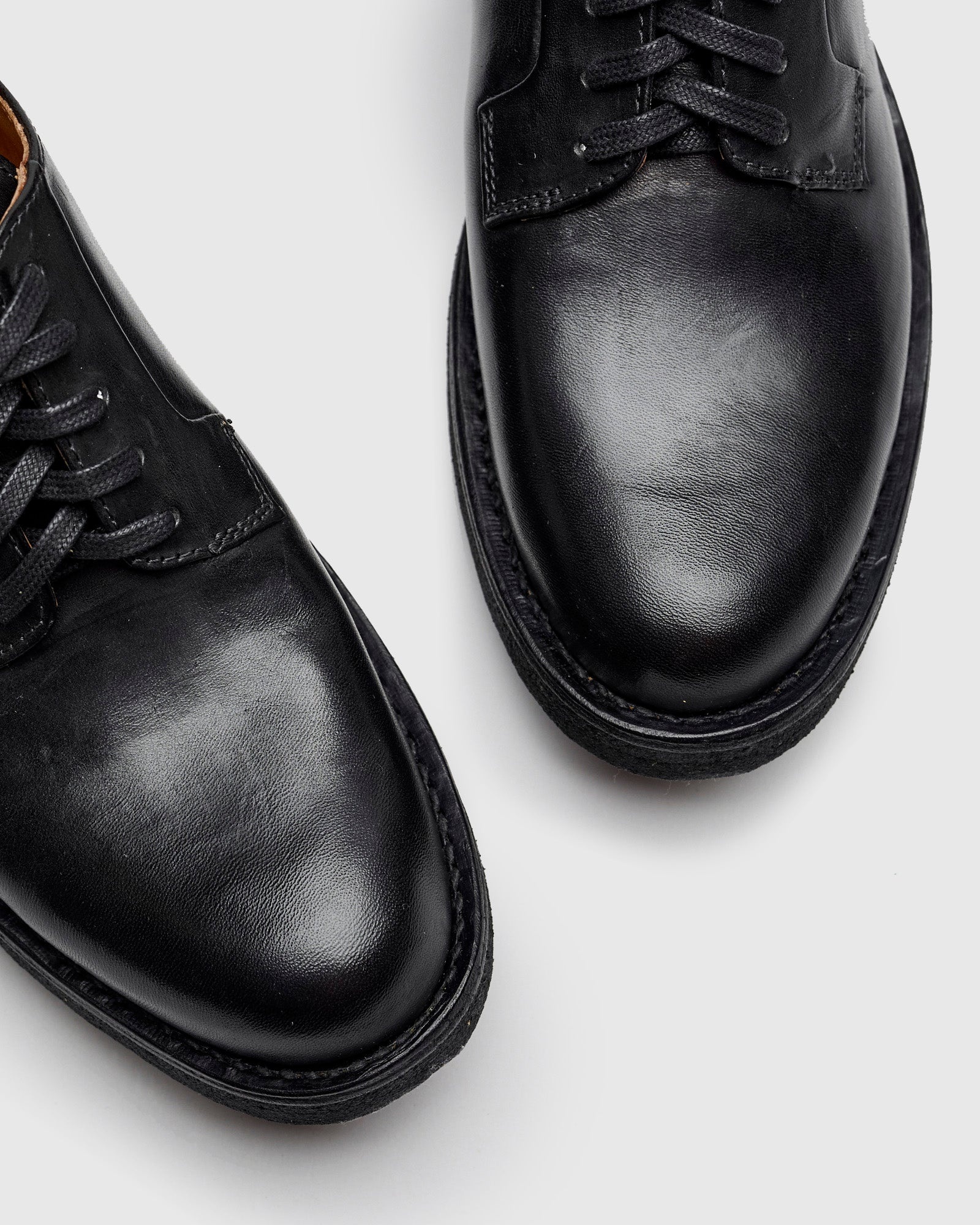 G.P.O-Folk Derby in Black Horsehide - 8