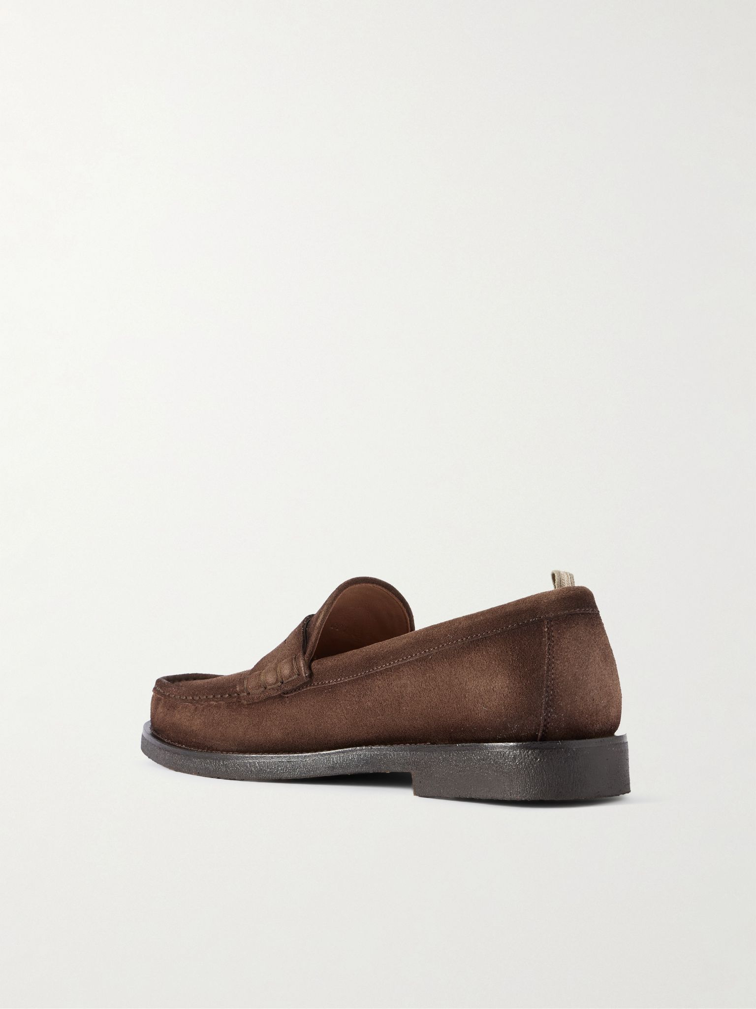 Balfron Flexi 001 Brushed-Suede Loafers Brown - 4