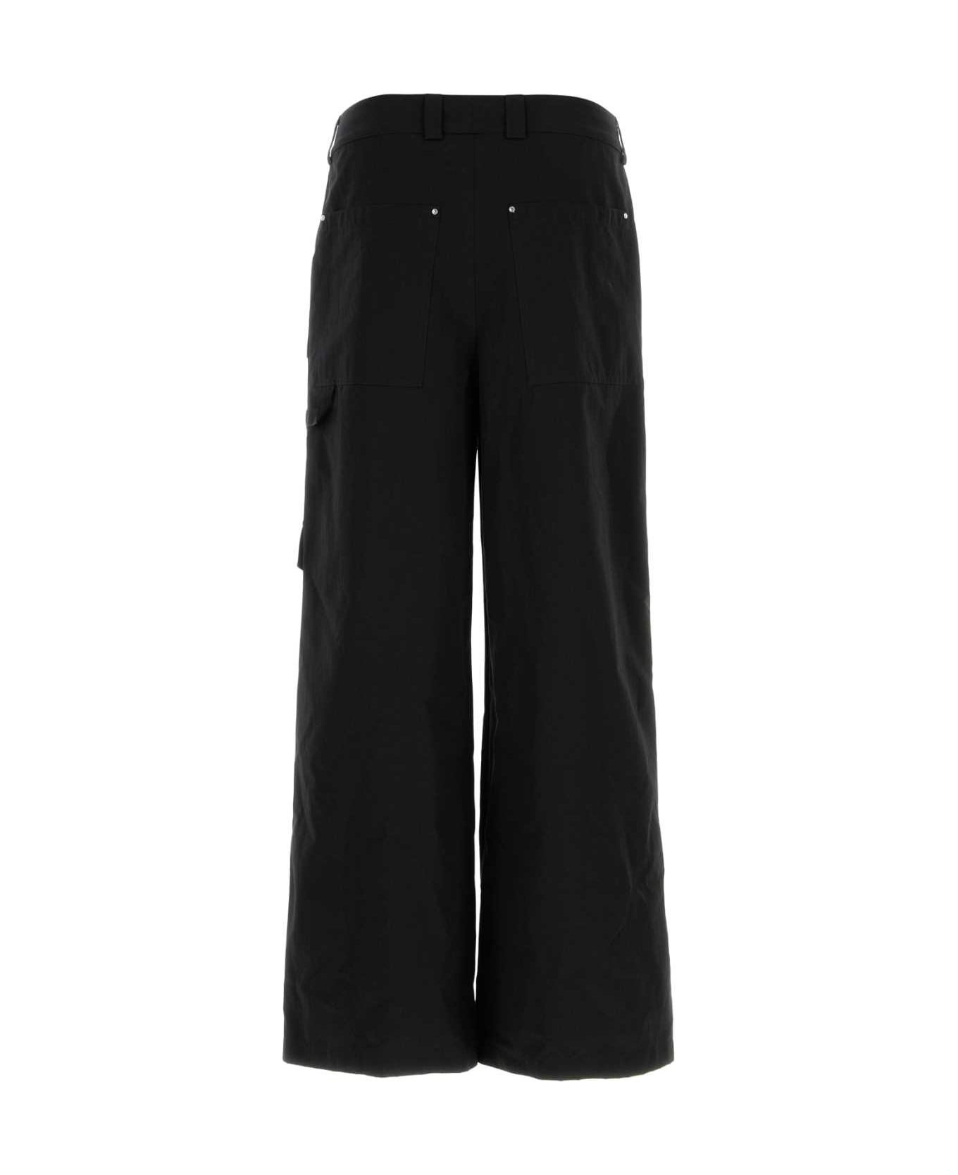 Black Cotton Cargo Pant - 2
