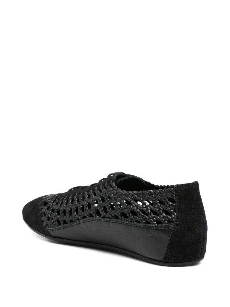 woven lace-up sneakers 3