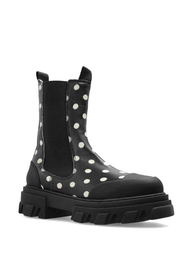 GANNI polka-dot boots outlook