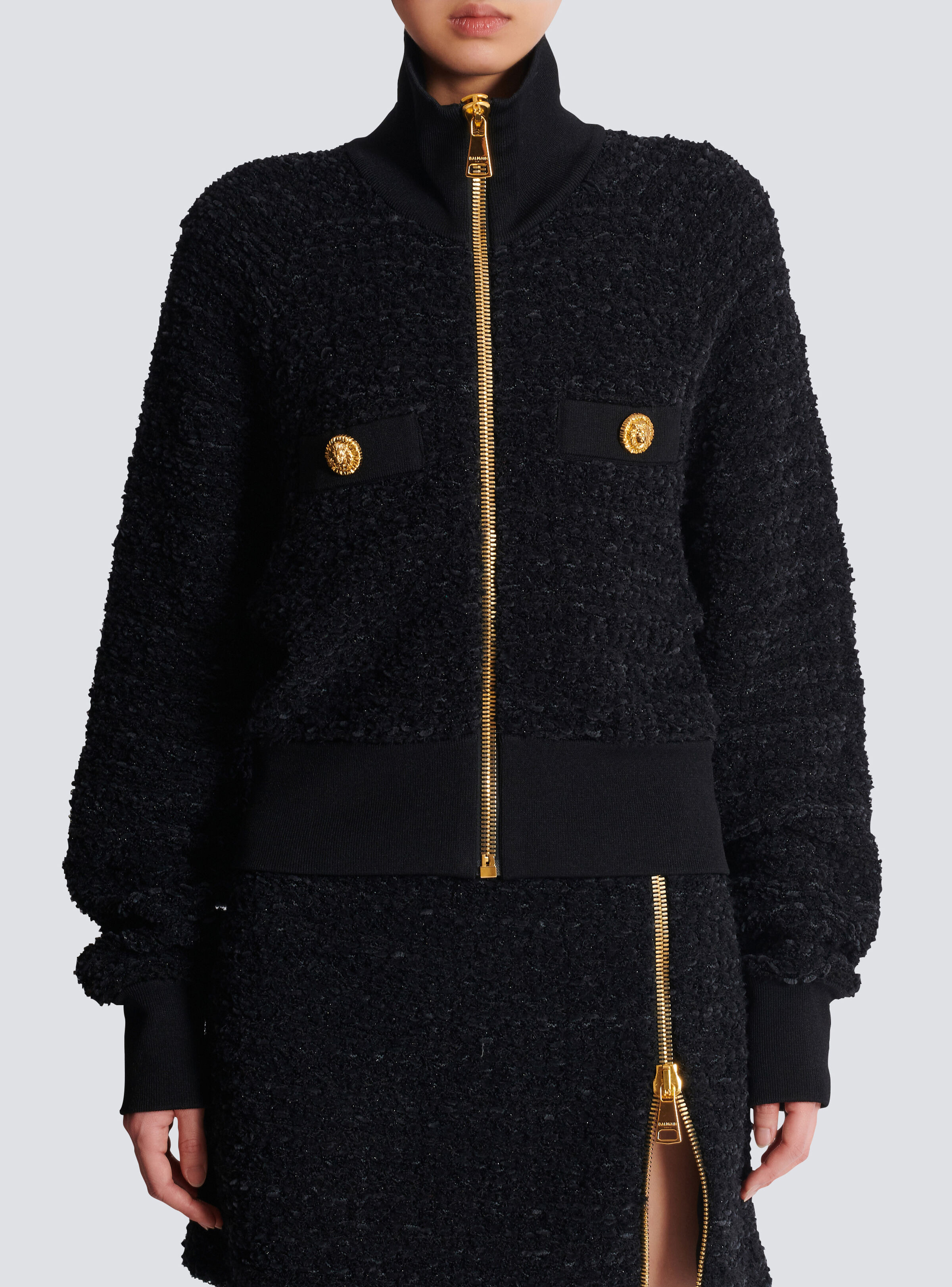 Tweed bomber jacket - 5