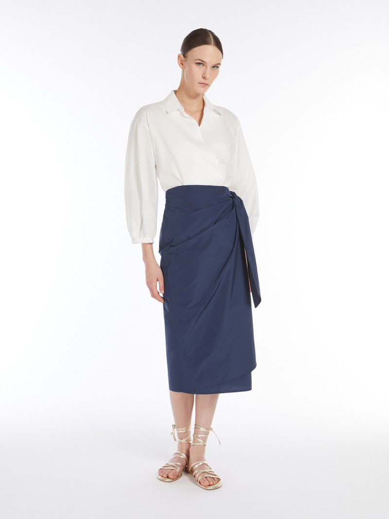 WEEKEND Max Mara CECI Cotton and silk canvas shirt outlook