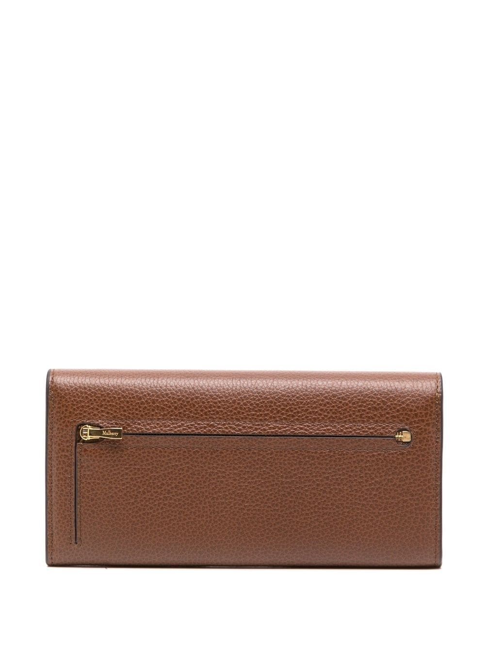 Continental grained-leather wallet - 2