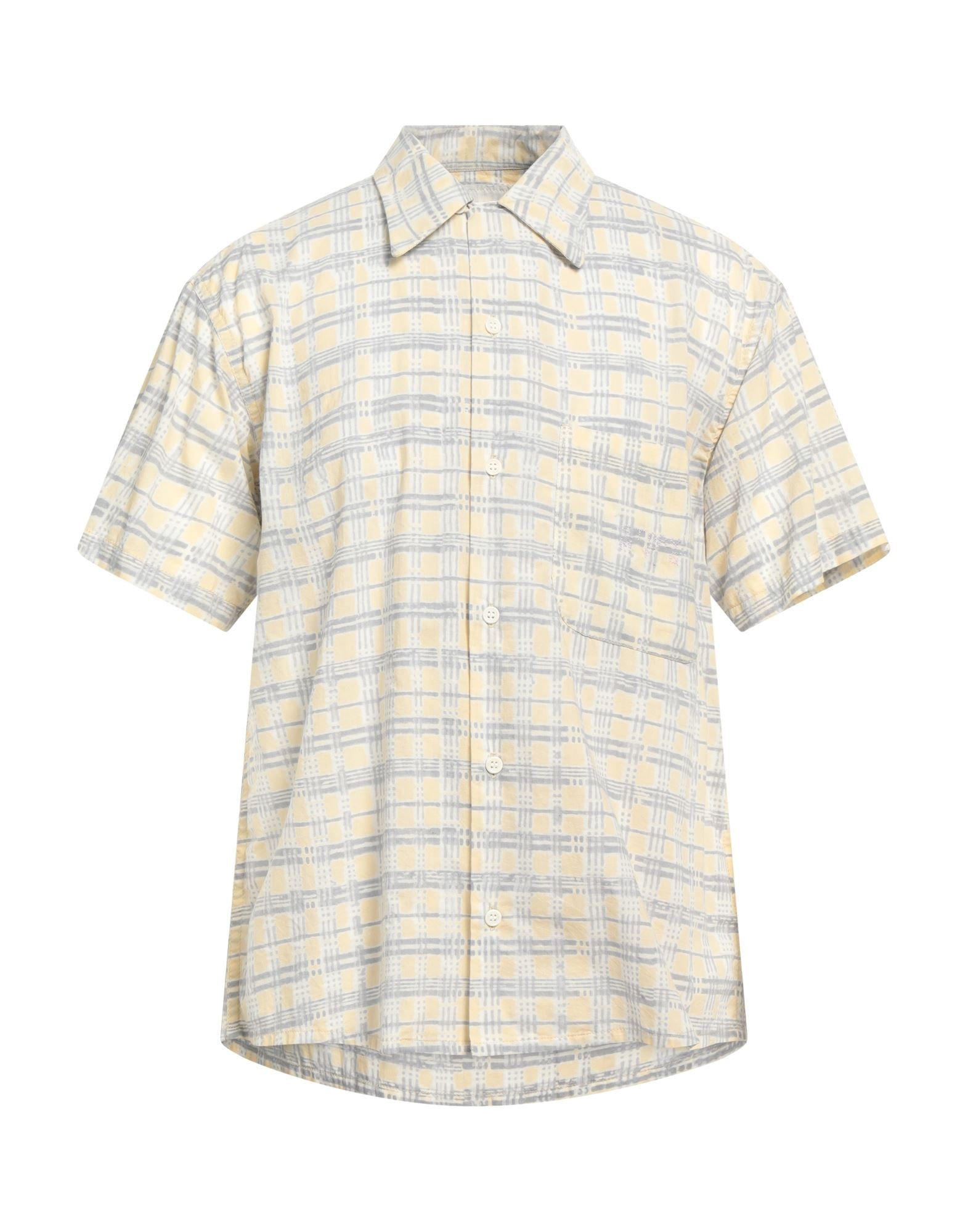 Light yellow Men's Checked Shirt - 1