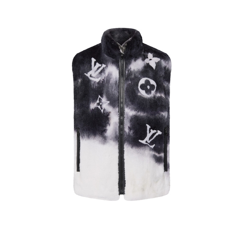 LV Spray Mink Gilet - 1