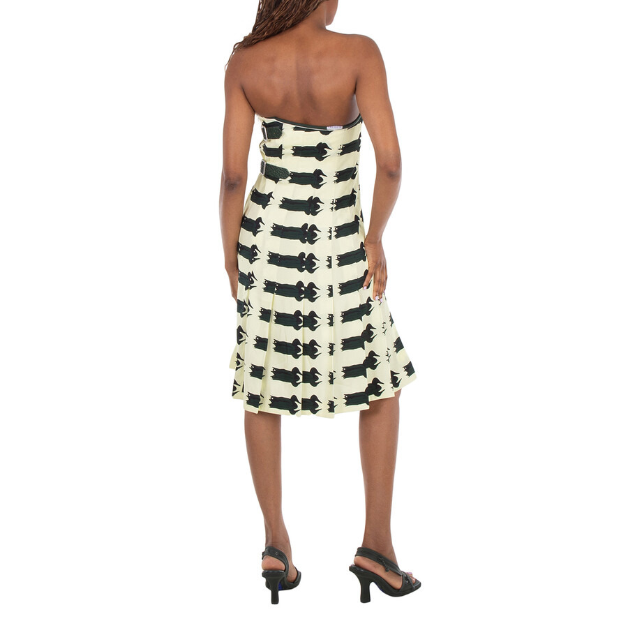 Burberry Duck Print Midi Kilt Skirt - 6