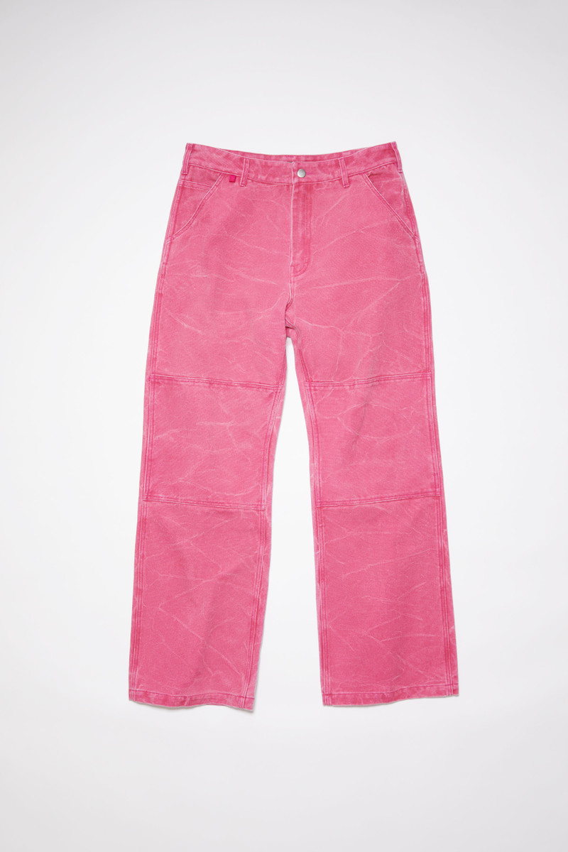 Cotton canvas trousers - Fuchsia pink 6