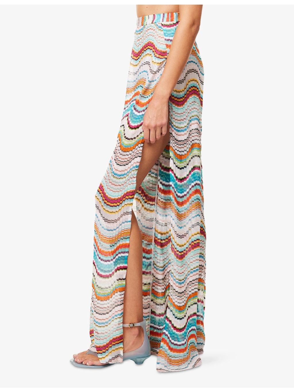 Miss Wave Lurex Knitted Trousers - 3