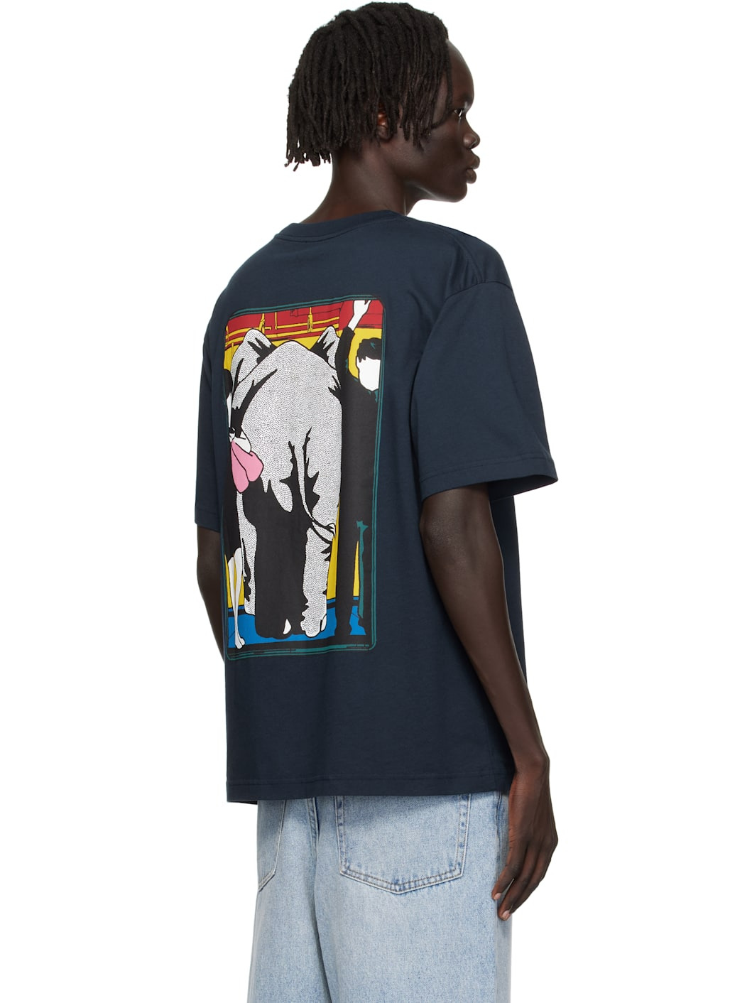 Navy Kenzo Paris 'KENZO City' Oversized T-shirt - 3