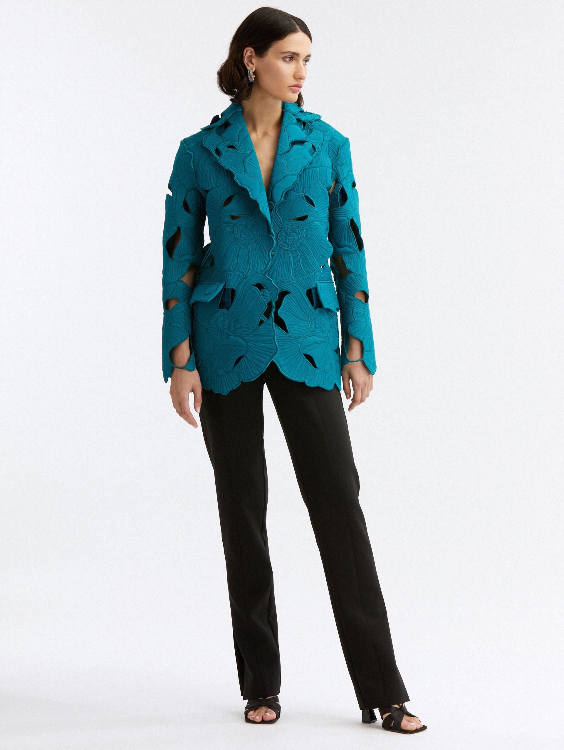 OVERSIZED FLORAL CUTOUT JACKET - 3