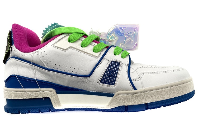 LOUIS VUITTON Trainer Upcycling Sneakers 'White Blue' 1A9D75 - 2