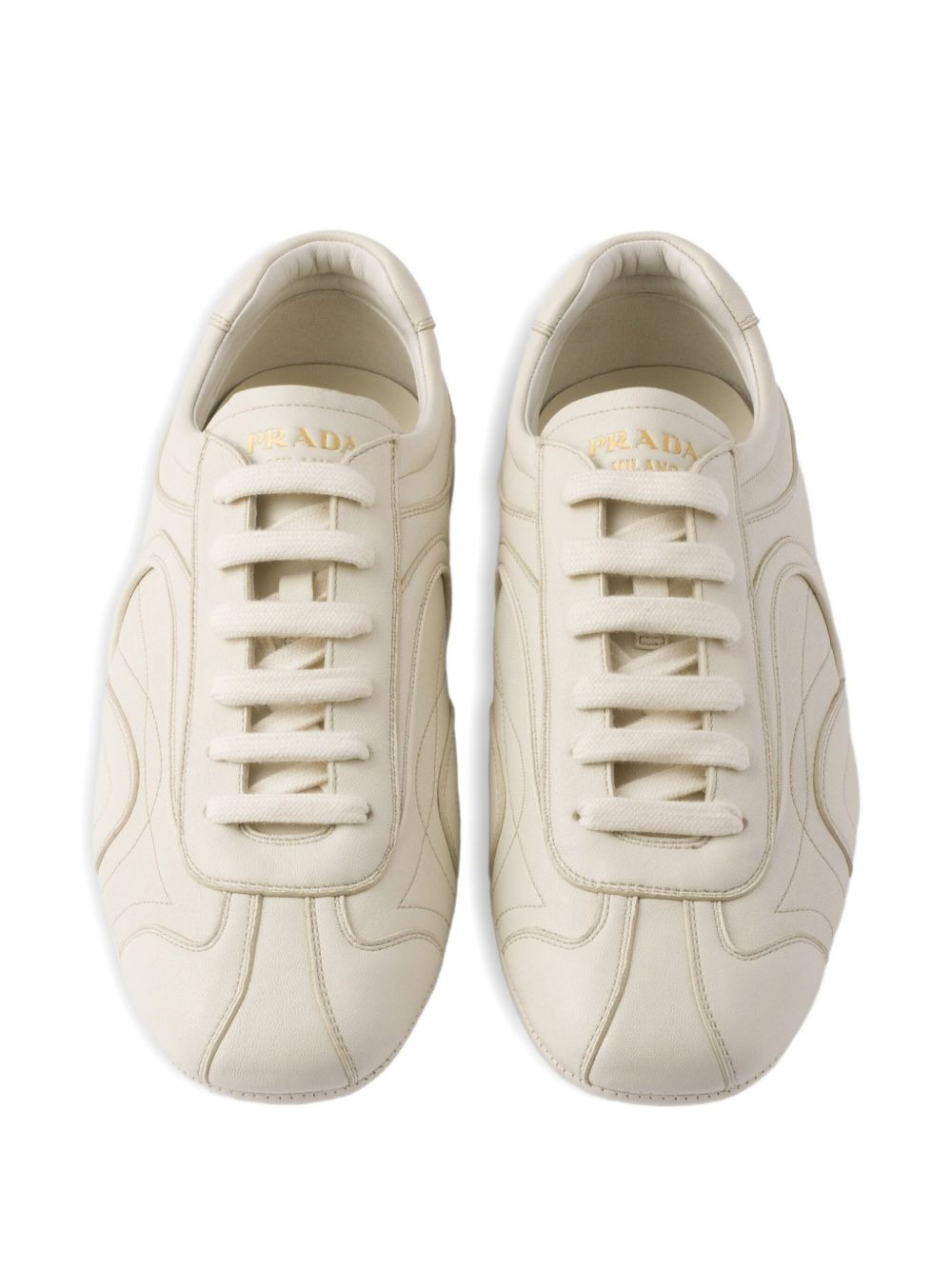 Antiqued nappa leather sneakers - 4