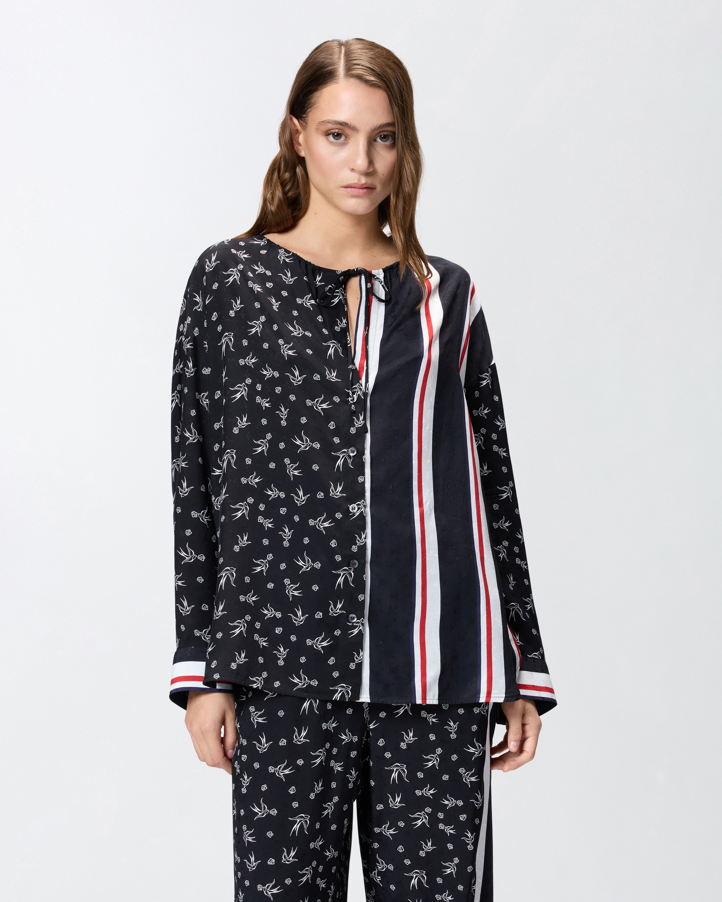 PRINTED VISCOSE JACQUARD SHIRT - 2