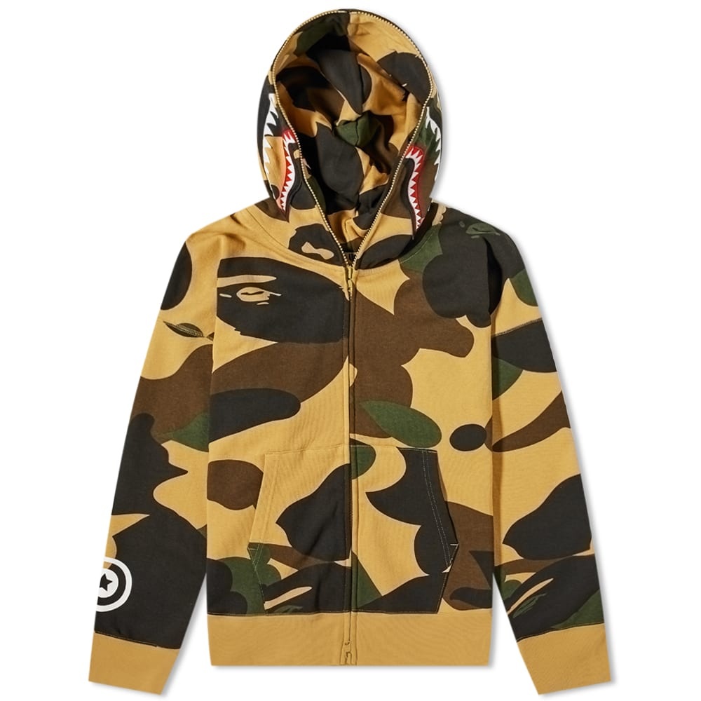 A Bathing Ape Giant 1st Camo Shark Loose Fit Full Zip Hoody - 1