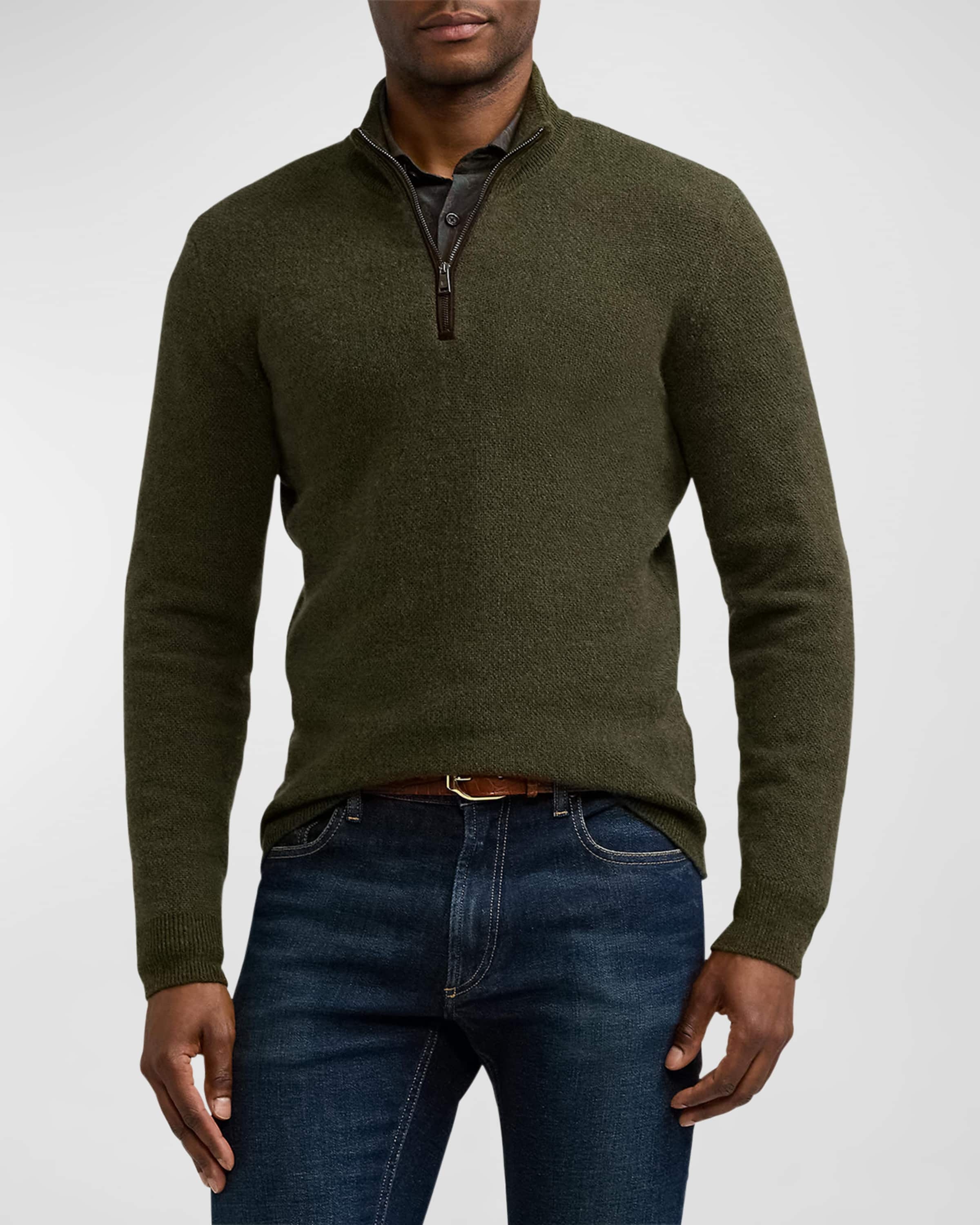 Men's Birdseye Quarter-Zip Sweater - 2