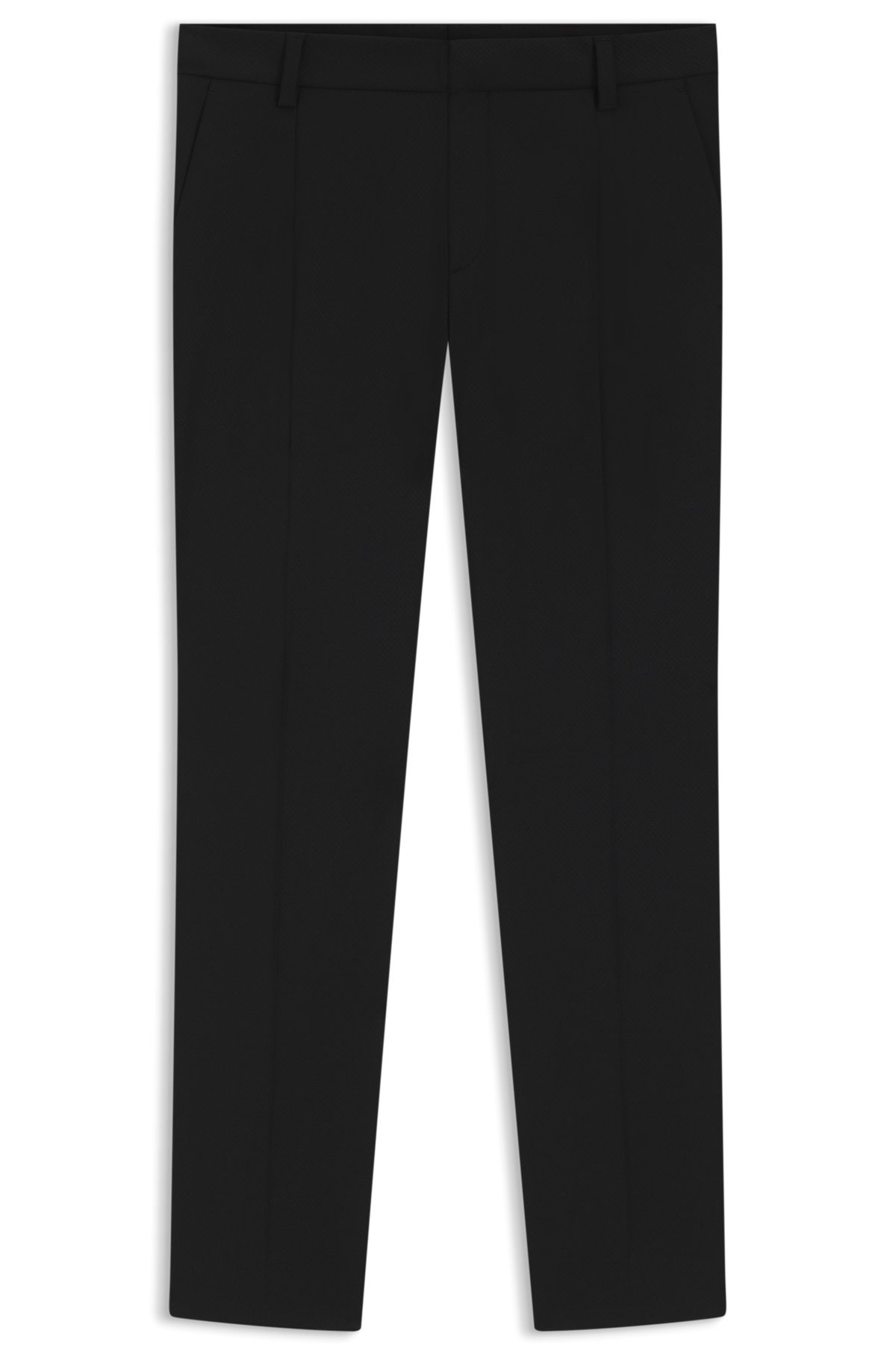 SLIM-FIT TUXEDO TROUSERS IN STRETCH JACQUARD - 1