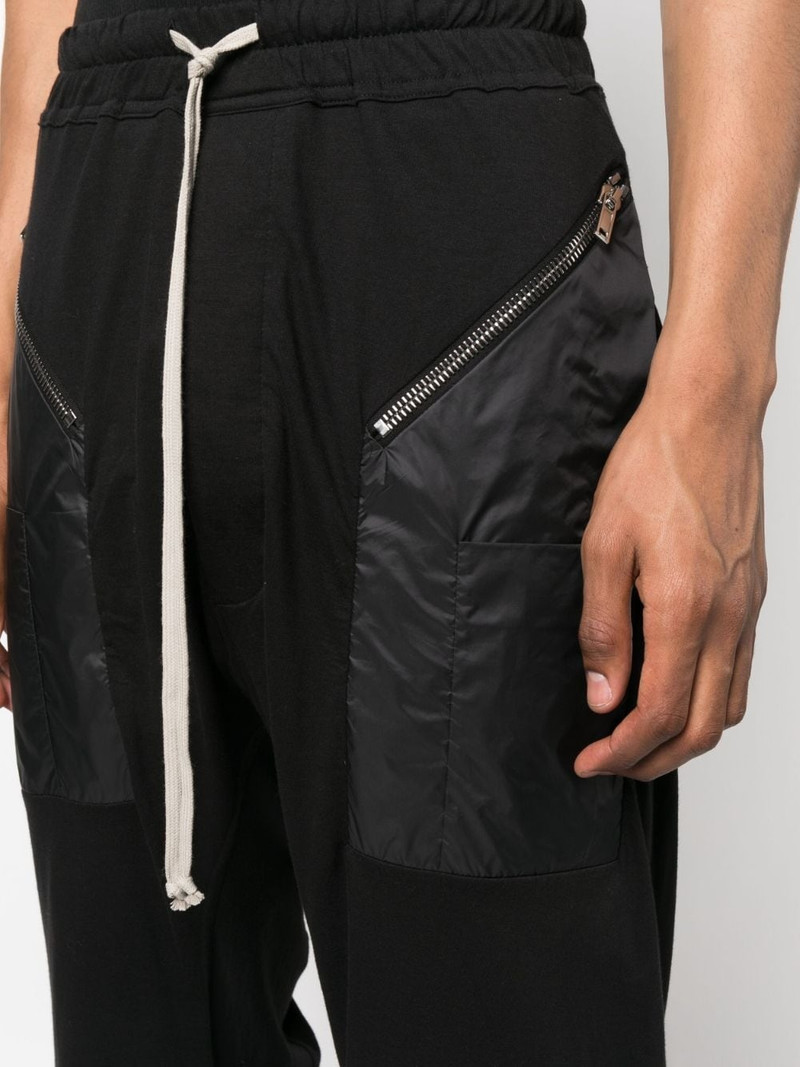 drawstring drop-crotch trousers 5