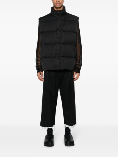 MM6 Maison Margiela stand-up collar padded gilet outlook