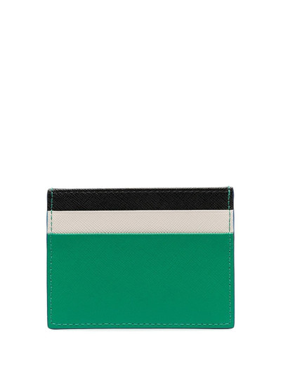 Marni colour-block leather cardholder outlook