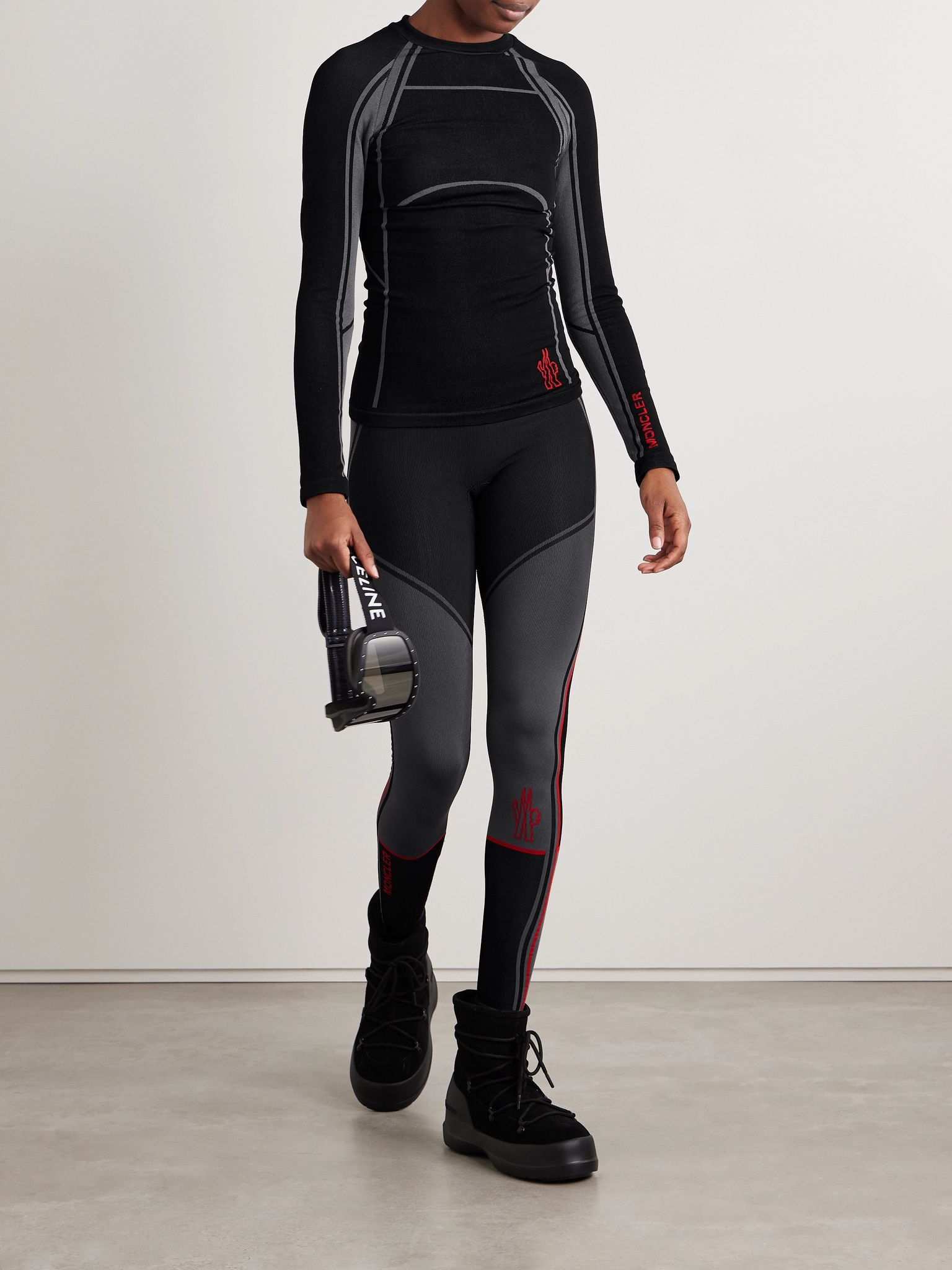 Stretch-knit base layer Black - 2