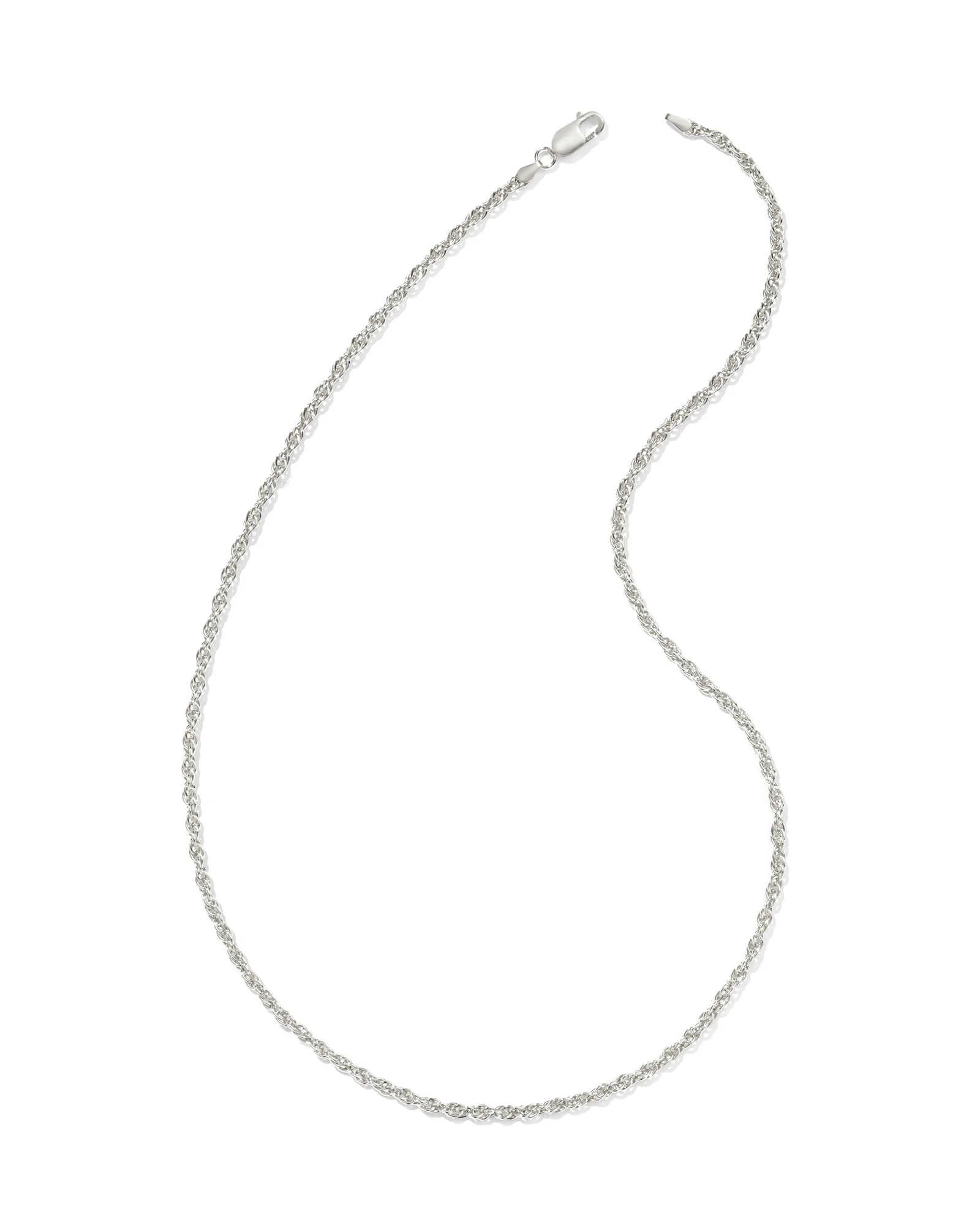 Ryan 22" Rope Chain Necklace in Oxidized Sterling Silver - 1