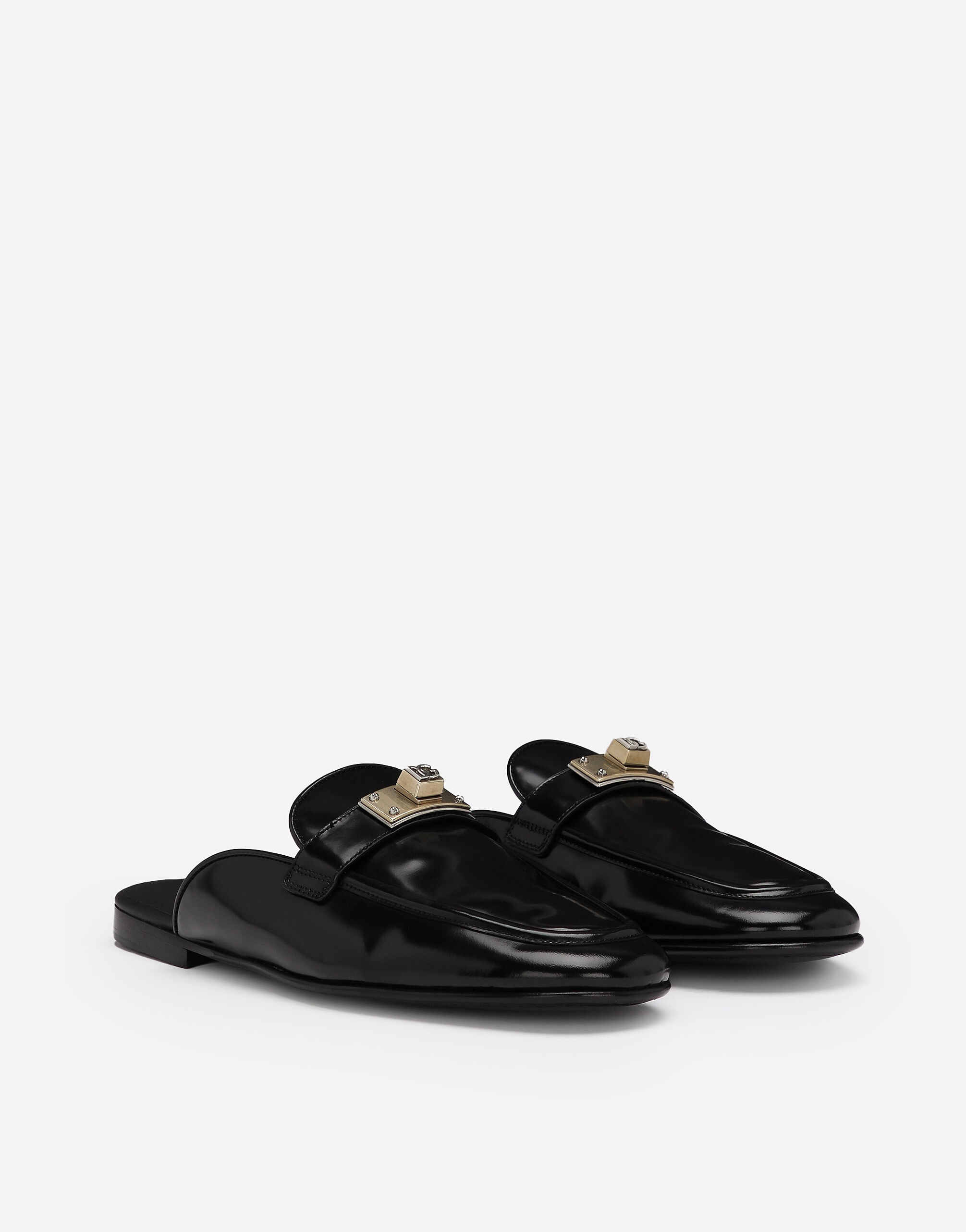 Brushed calfskin mules - 2