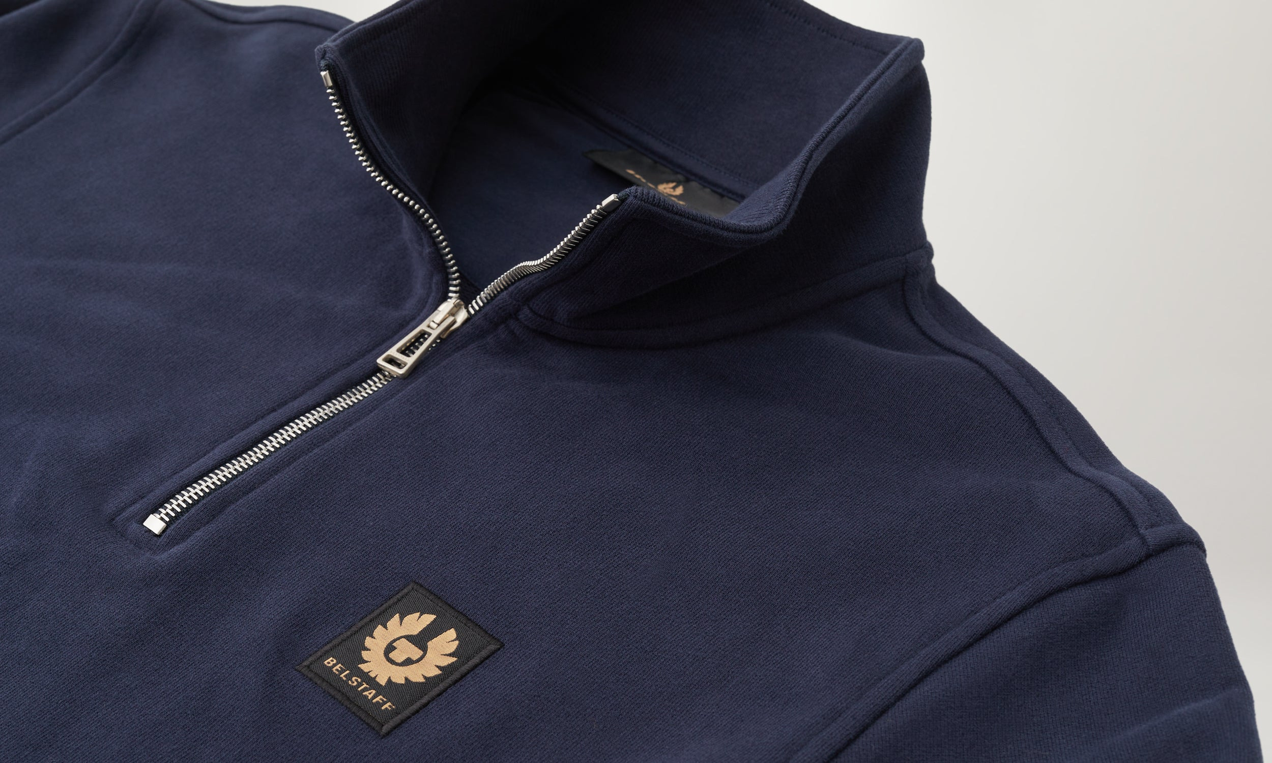 BELSTAFF QUARTER ZIP SWEATSHIRT - 3