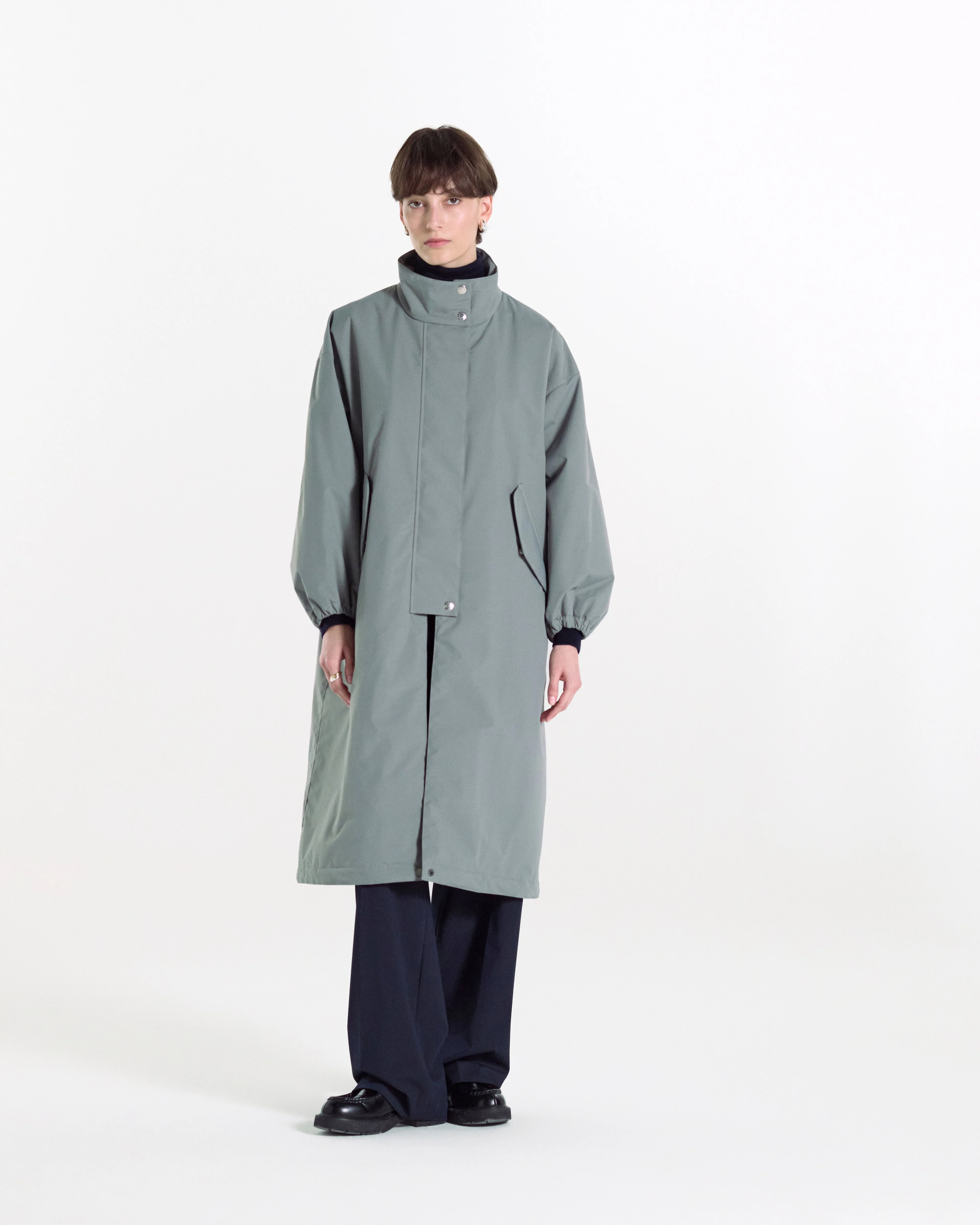 Raintec Skye Thindown Stand Collar Coat - 1