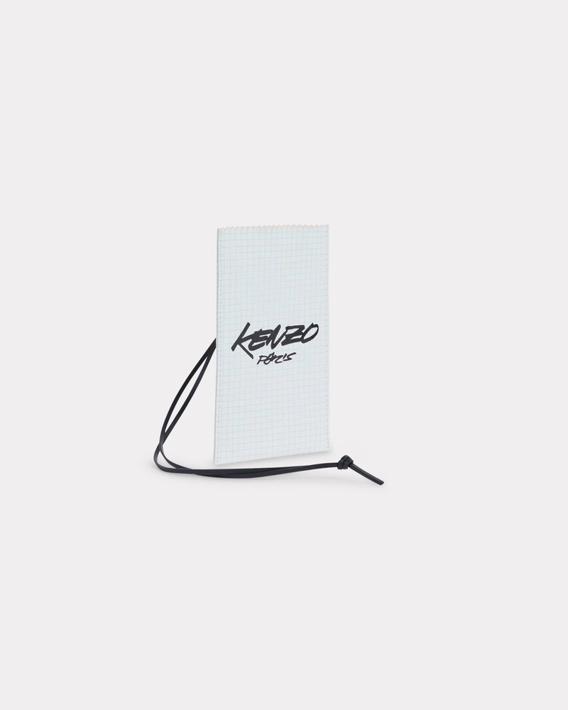 'Kenzo x Futura 2000' iPhone case 'Kenzo Paper' in leather 1