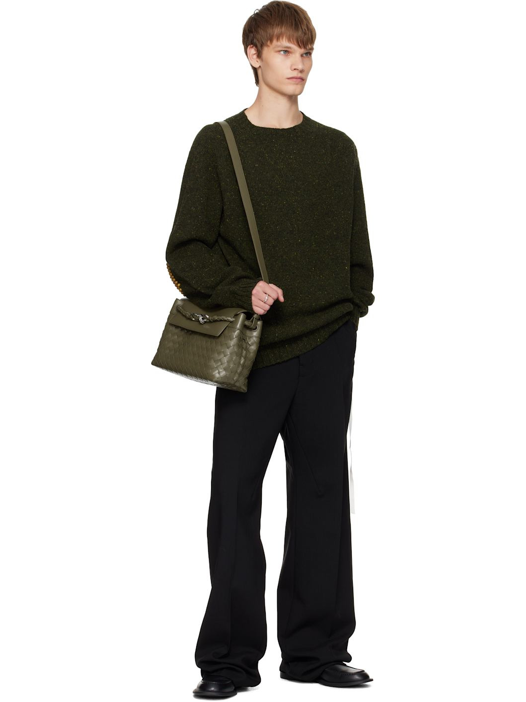 Khaki Small Andiamo Messenger Bag - 4