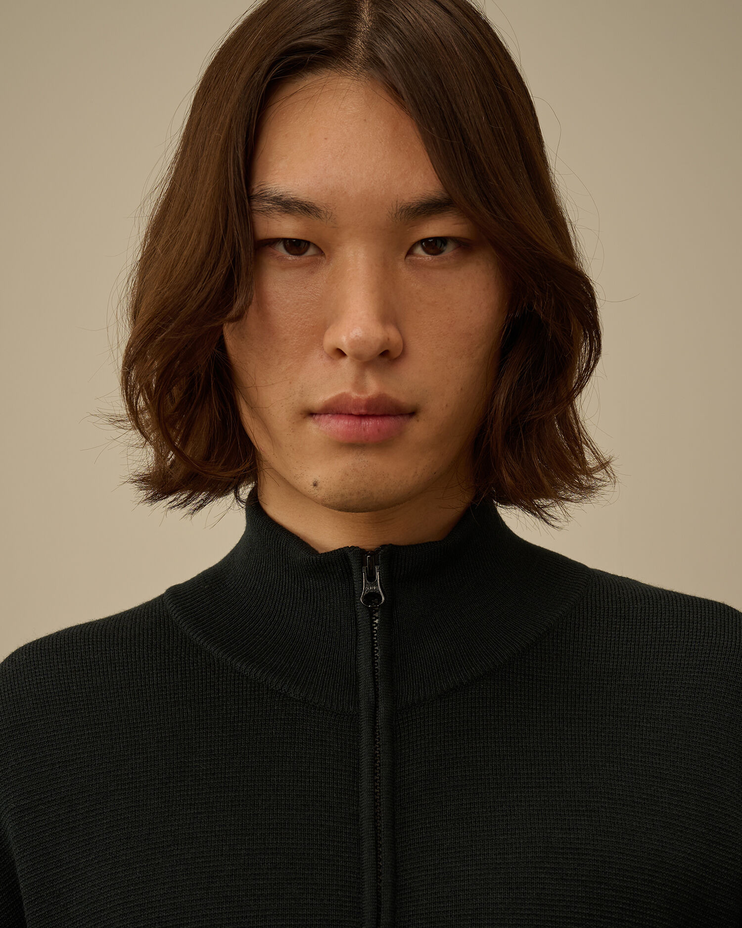 Re-Wool Full Zip Lens Cardigan - 6