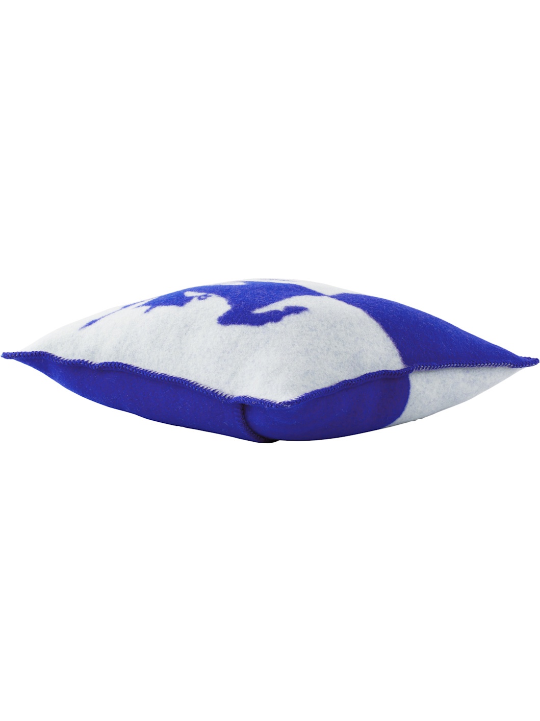 Navy & White EKD Wool Cushion - 3