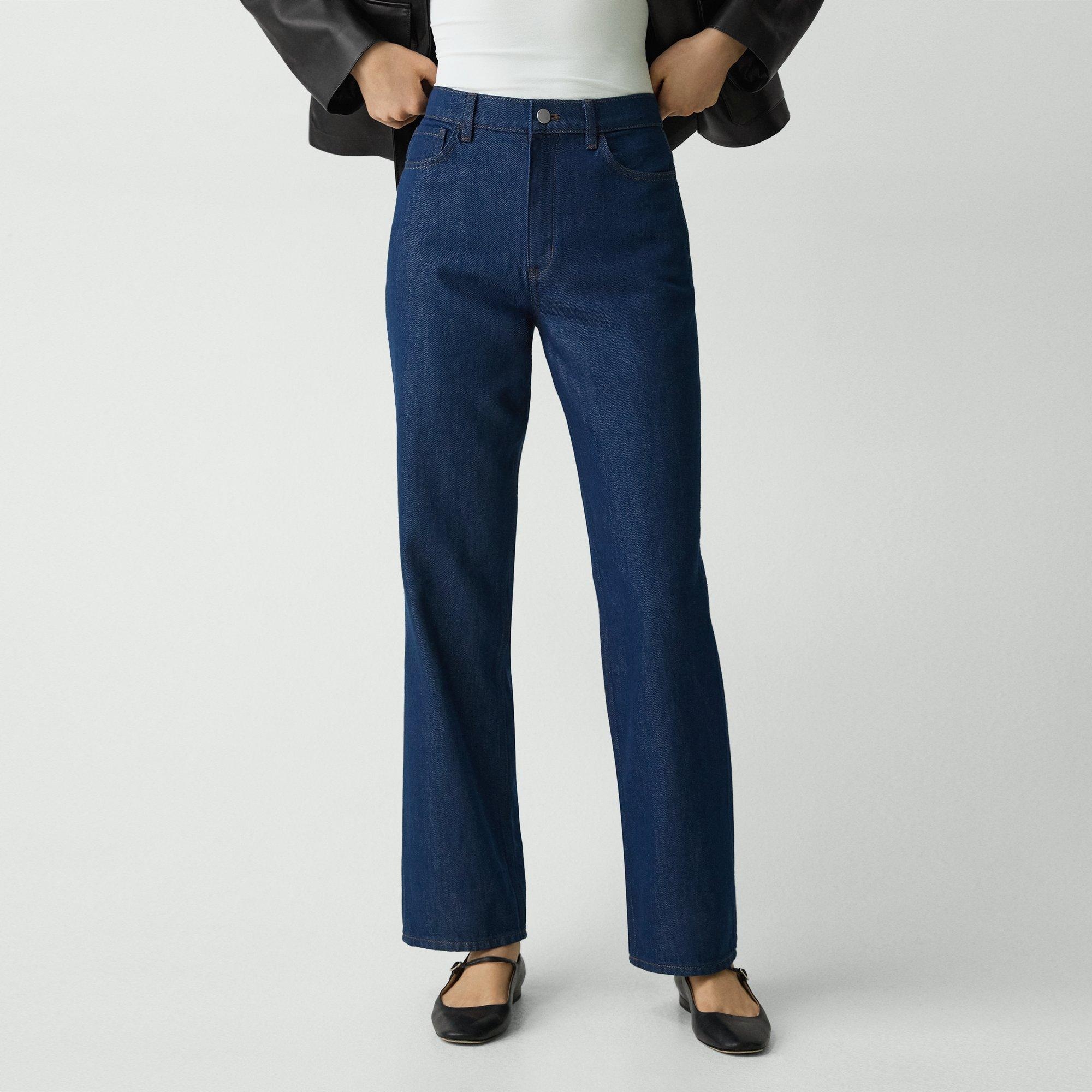 High-Waisted Straight Pant in Relaxed Denim - 5