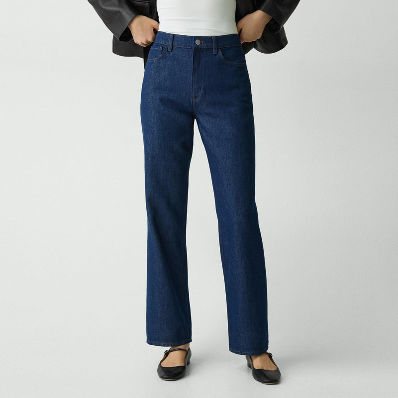 High-Waisted Straight Pant in Relaxed Denim 5
