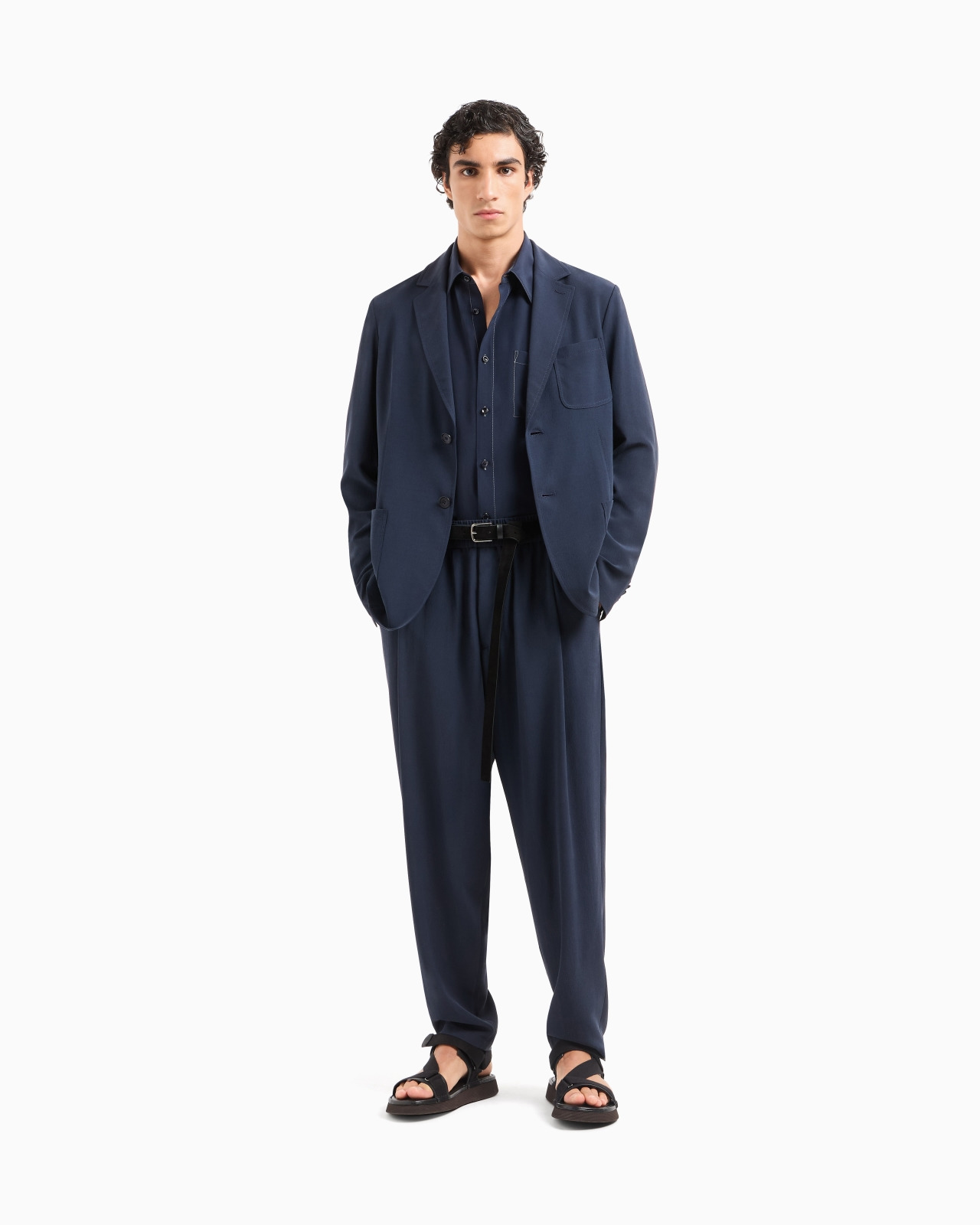 SILK CRÊPE SINGLE-BREASTED JACKET - 2