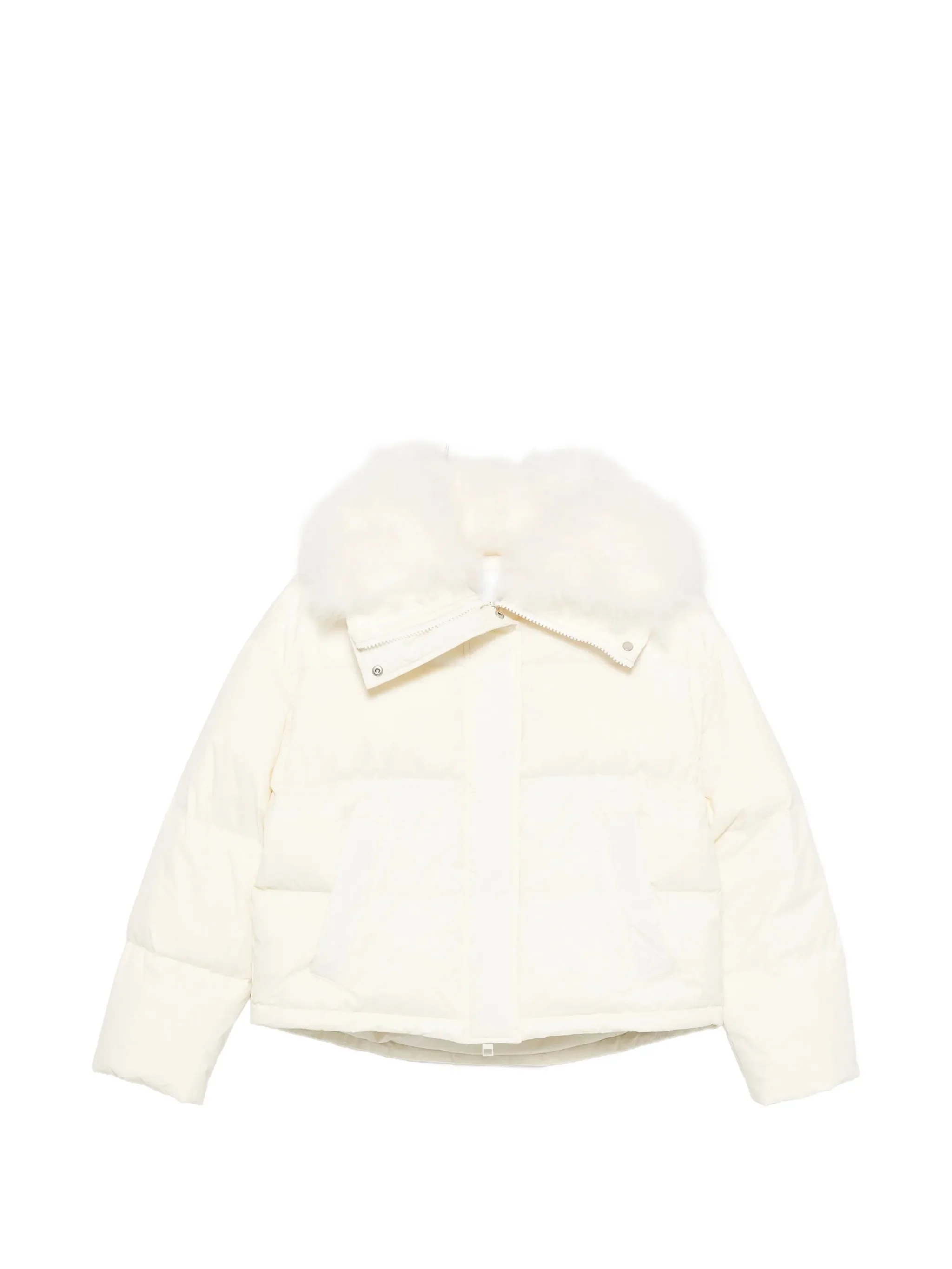 Yves Salomon Fur-trim Puffer Jacket - 1