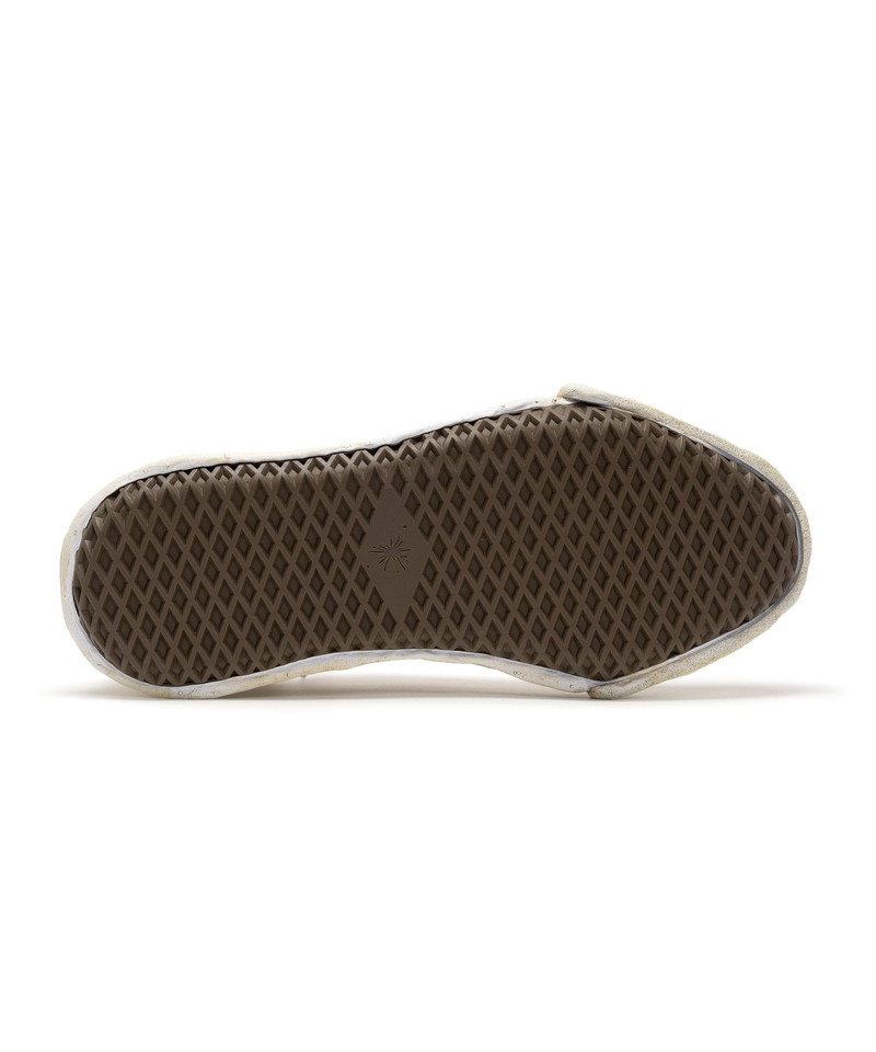 "HANK" OG Sole Bleach-Wash Denim Canvas Low-top Sneaker 16