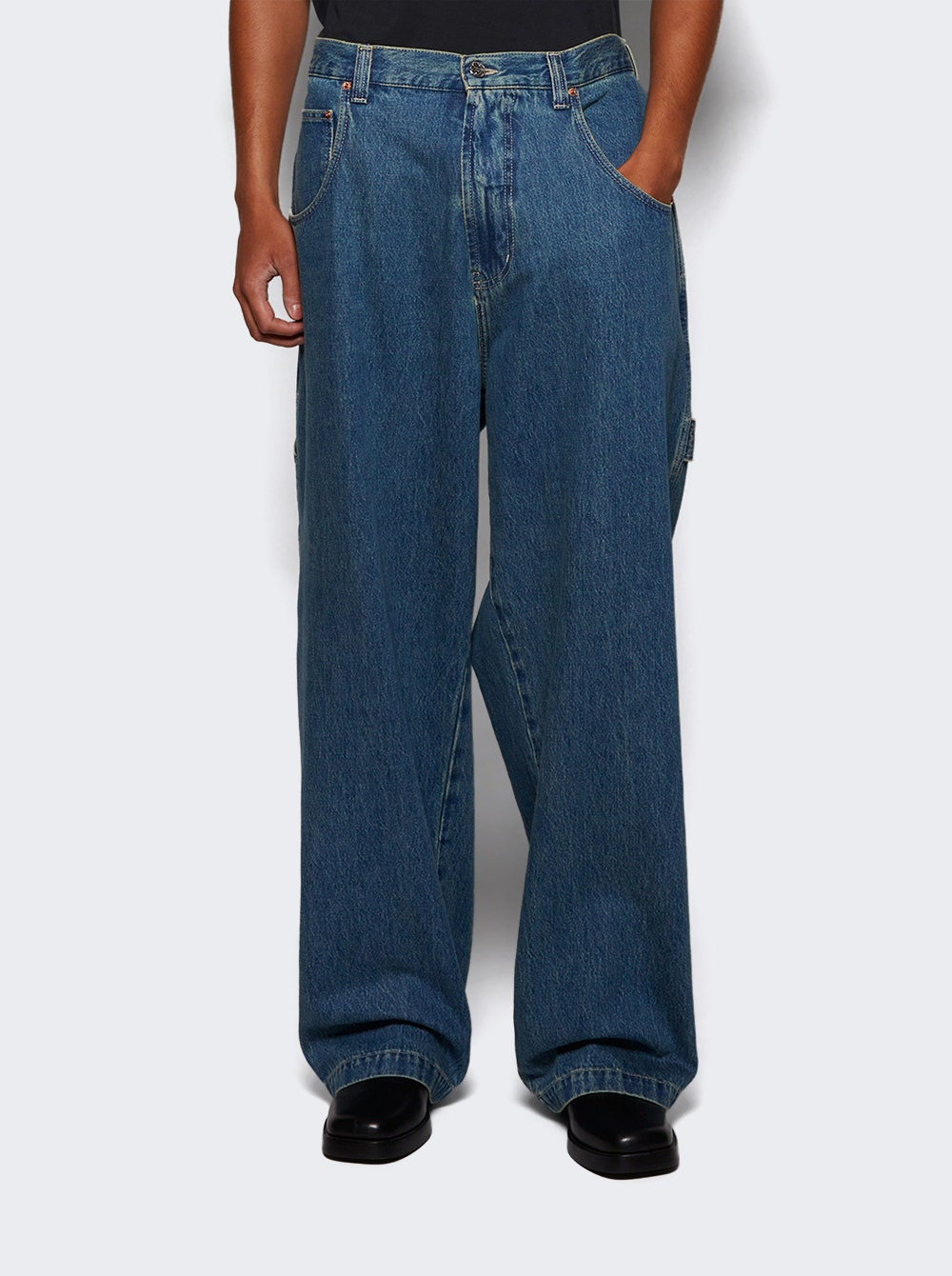 Hip-hop Jeans Vintage Blue - 2